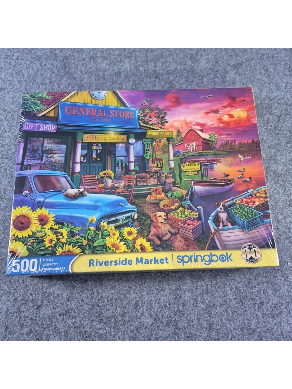 Riverside Market 500 Piece Jigsaw Puzzle Springbok New SEALED